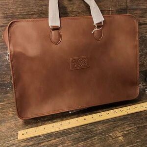 Wonka Elegant Brown Leather Laptop Bag for Men‎